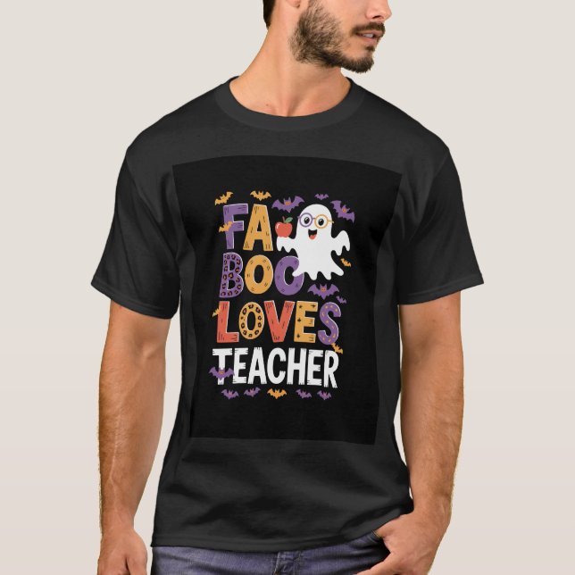 T-shirt Fab Boo Lous Retro Halloween (Devant)