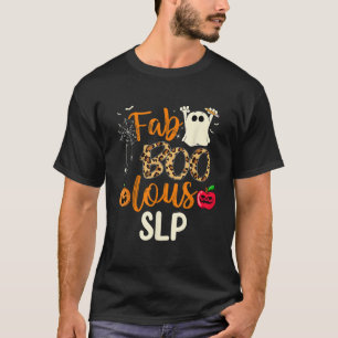 T-shirt Fab Boo Lous SLP Leopard Éffrayant Halloween Costu