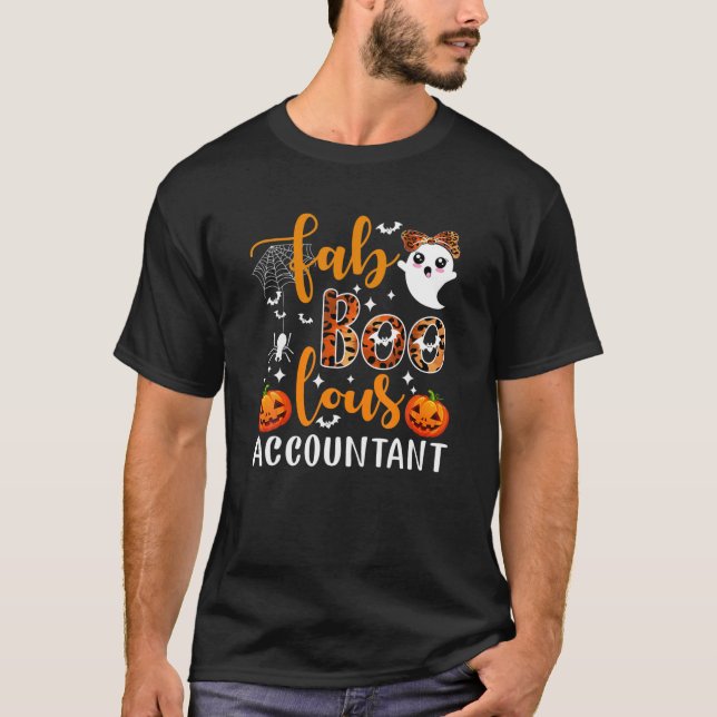 T-shirt Faboolous Comptable Cadeau comptable Halloween Cos (Devant)