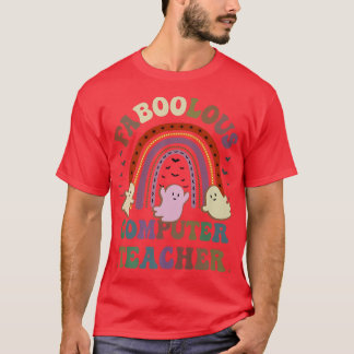 T-shirt FaBOOlous COMPUTER TEACHER Costume This Is My Spoo