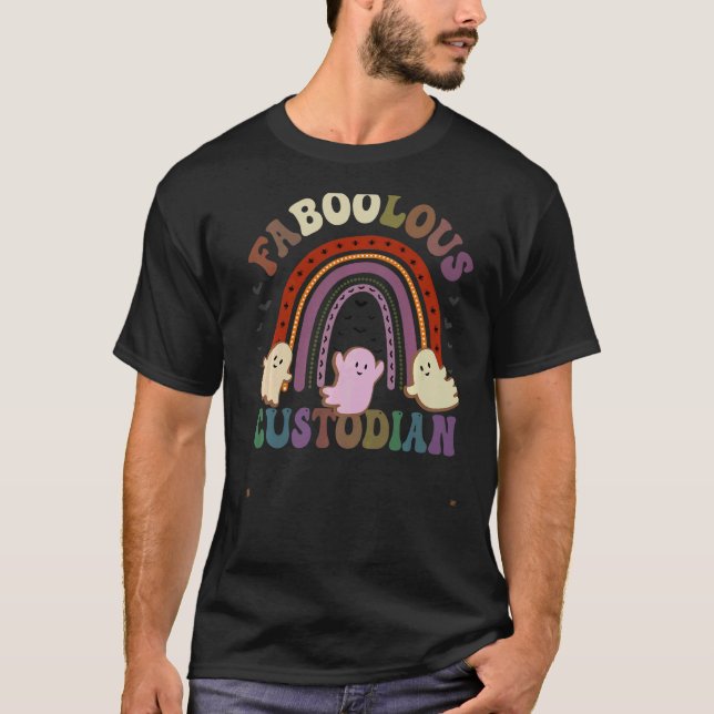 T-shirt FaBOOlous Costume CUSTODIEN C'Est Mon Éffrayant (Devant)