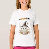 T-shirt FaBOOlous Kid's mignon sorcière fantôme