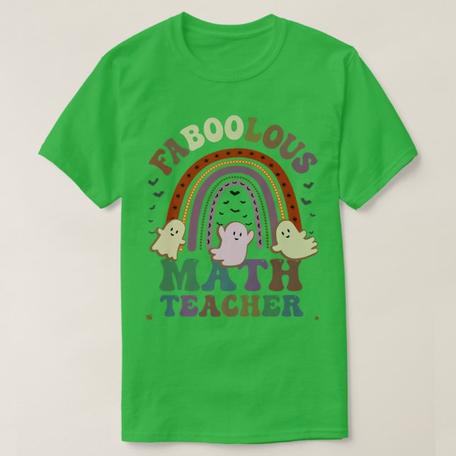 T-shirt FaBOOlous MATH Costume D'ENSEIGNANT Ceci Est Mon É (Design devant)
