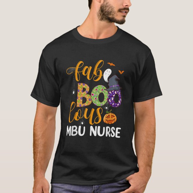 T-shirt Faboolous MBU Nurse Boo Halloween Fabuleuse Nurse  (Devant)