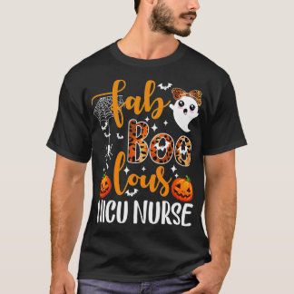 T-shirt Faboolous Nicu Nurse Funny Nicu Nurse Halloween Bo