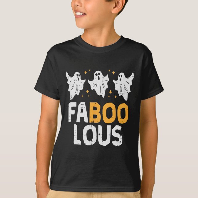 T-shirt Fabous Fantômes Drôle Effrayant Éffrayant Hallowee (Devant)
