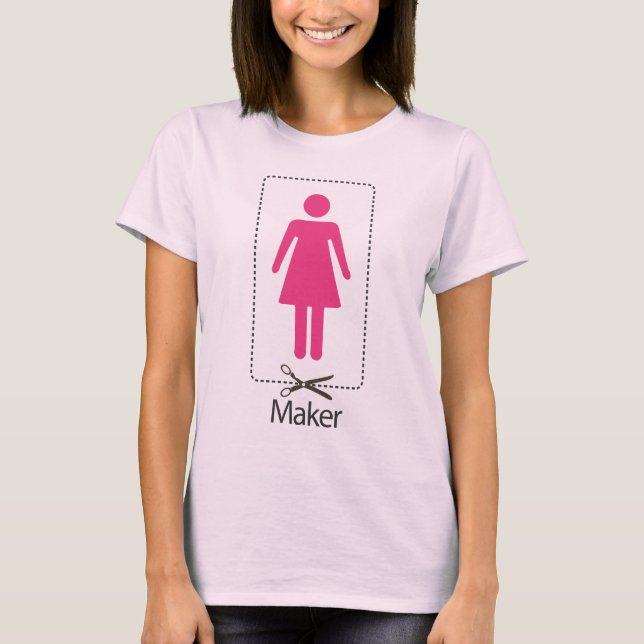T-shirt Fabricant de fille (Devant)