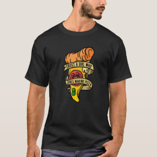 T-shirt Fabricant de Pizza Amateur Croûte Une Fille Qui Ai