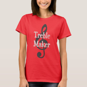 T-shirt Fabricant de problème musical de clef triple de