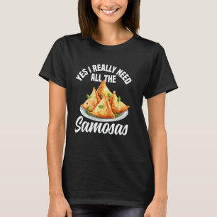 T-shirt Fabricant de Samosas Samosa Nourriture Indien Végé