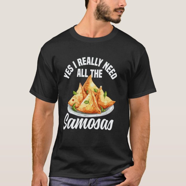 T-shirt Fabricant de samosas Samosa Nourriture Indienne Ve (Devant)