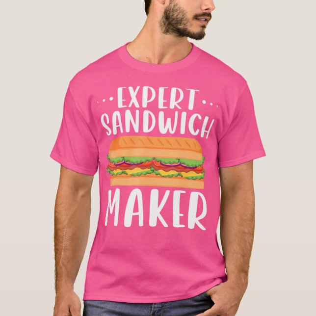 T-shirt Fabricant de sandwichs expert pour les amateurs de (Devant)
