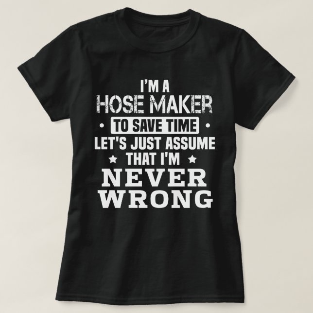 T-shirt Fabricant de tuyaux (Design devant)