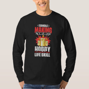 T-shirt Fabrication de bougies Compétence de vie distincti