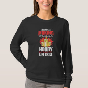 T-shirt Fabrication de bougies Compétence de vie distincti