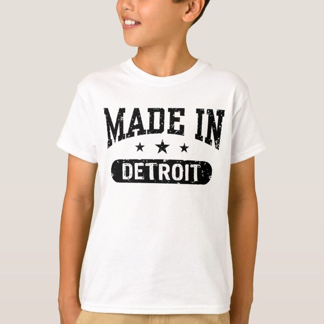 T-shirt Fabriqué À Détroit (Devant)