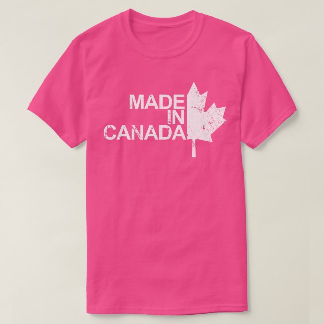 T-shirt Fabriqué Au Canada 1 (Design devant)