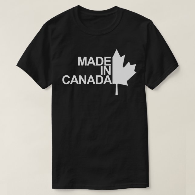 T-shirt Fabriqué Au Canada 2 (Design devant)