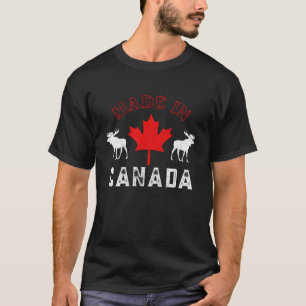 T-shirt Fabriqué Au Canada Canadian Pride Elk Maple