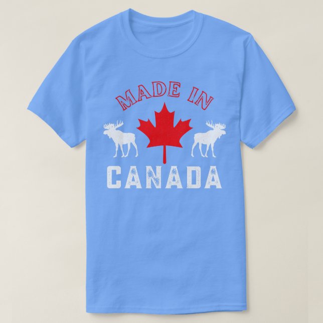 T-shirt Fabriqué Au Canada Canadian Pride Elk Maple (Design devant)