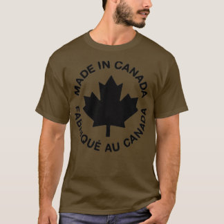 T-shirt Fabriqué Au Canada Maple Leaf Premium