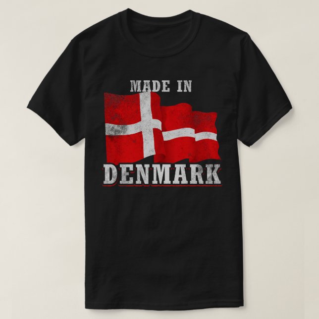 T-shirt Fabriqué au Danemark (Design devant)