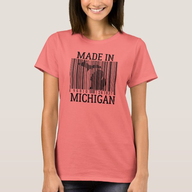 T-shirt Fabriqué Au Michigan Barcode Ring Tee (Devant)