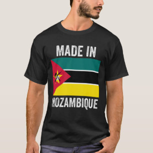 T-shirt Fabriqué au Mozambique // Drapeau national du pay