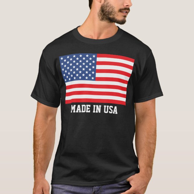 T-shirt Fabriqué Aux États-Unis (Devant)
