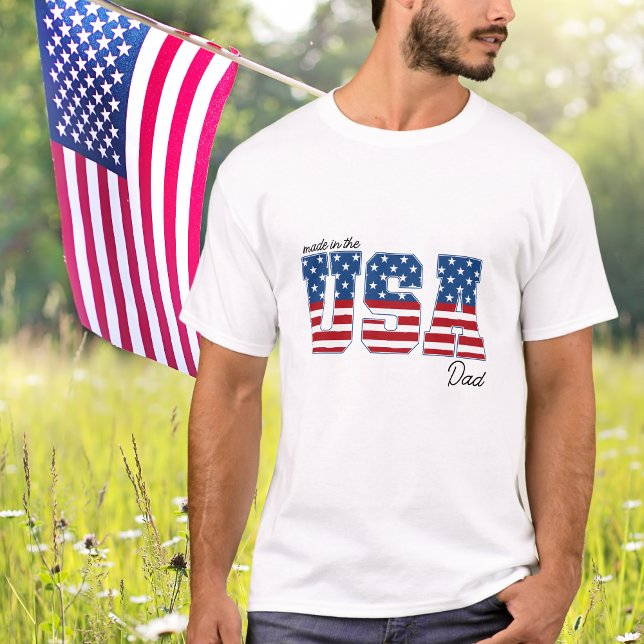 T-shirt Fabriqué aux Etats-Unis Drapeau 4 juillet patrioti (Créateur téléchargé)