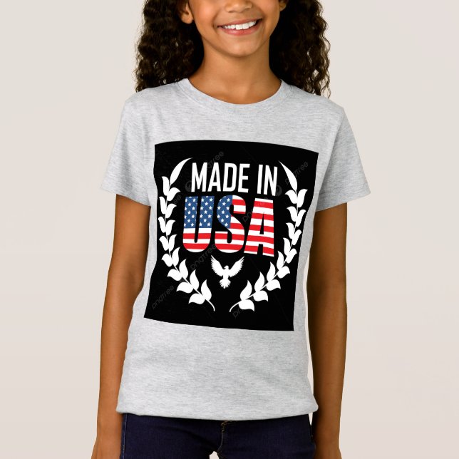 T-Shirt Fabriqué aux USA filles (Devant)