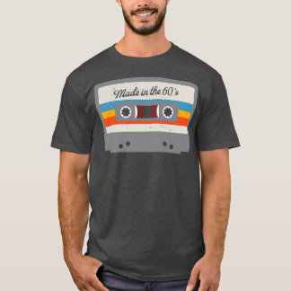 T-shirt Fabriqué dans les années 60 drôle Retro Cassette A