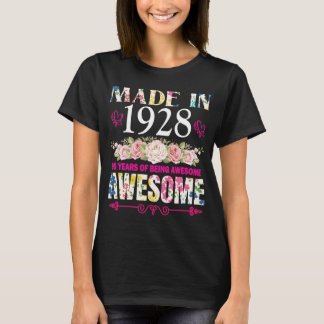 T-shirt Fabriqué en 1928 95 Ans Etre génial 95e Anniversai