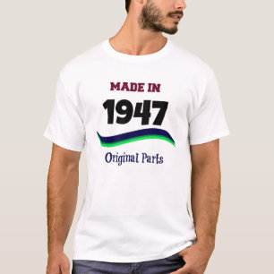 T-shirt Fabriqué en 1947, pièces originales