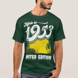 T-shirt Fabriqué en 1953 70e cadeau d'anniversaire 70 ans 