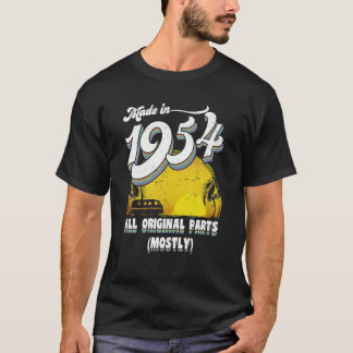 T-shirt Fabriqué En 1954 Toutes Les Pièces Originales 70e