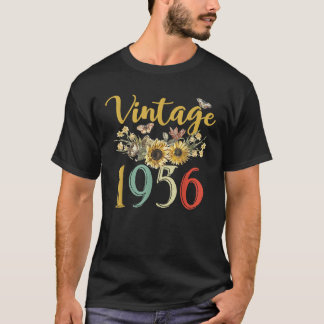 T-shirt Fabriqué en 1956 Design Anniversaire actuel pour l