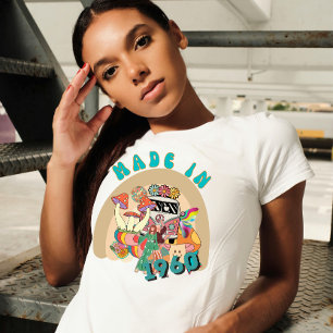 T-shirt Fabriqué en 1960 Anniversaire