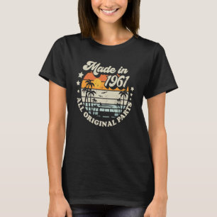T-shirt Fabriqué En 1961 Toutes Pièces D'Origine Style Rét