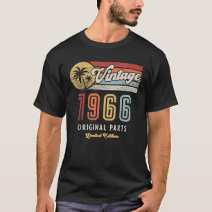 T-shirt Fabriqué en 1966 Édition Limitée Cadeau Drôle Rétr
