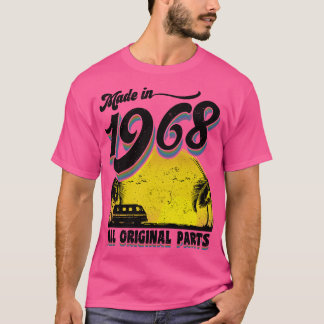 T-shirt Fabriqué en 1968 Toutes les pièces d'origine