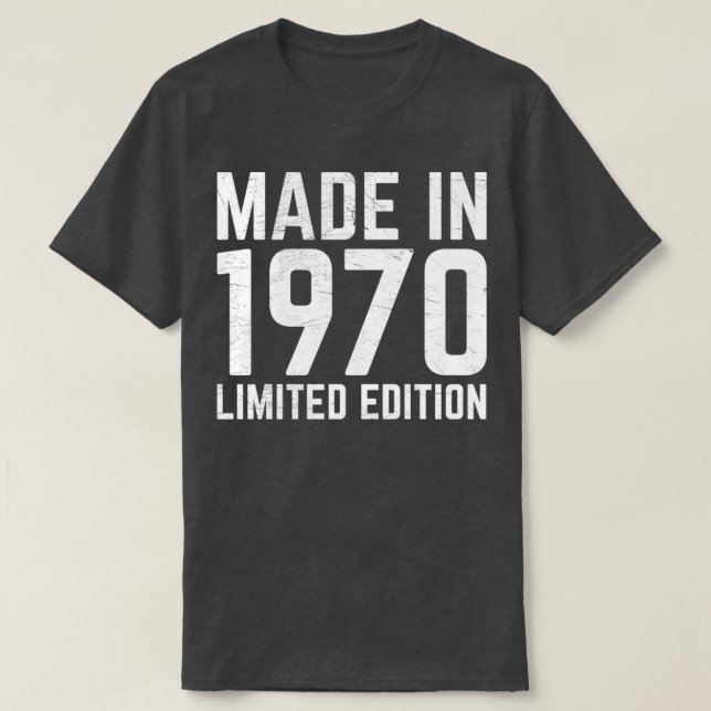 T-shirt Fabriqué en 1970 (Design devant)