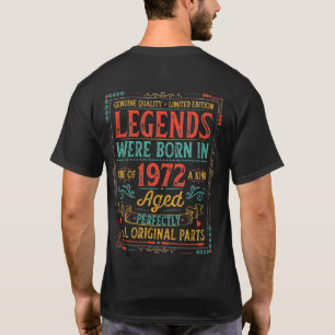T-shirt Fabriqué En 1972 Cadeaux 50 Ans Cadeaux 50E Annive