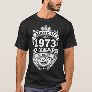 T-shirt Fabriqué En 1973 50 Ans D'Être Un Magnifique 50E A