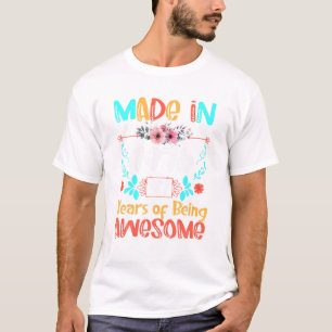 T-shirt Fabriqué En 1976 Floral 47e Anniversaire Cadeaux 4