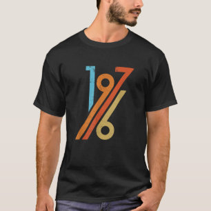 T-shirt Fabriqué en 1976 Hommes Cadeaux femmes Retro Né en