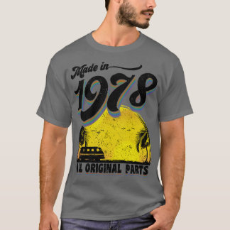 T-shirt Fabriqué en 1978 Toutes les pièces d'origine