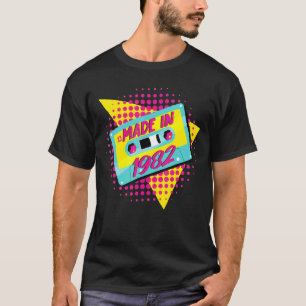 T-shirt Fabriqué En 1982 40e anniversaire 80s 90s 1990s 19