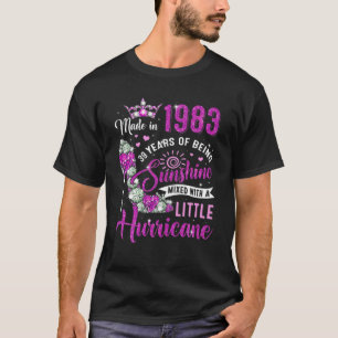 T-shirt Fabriqué En 1983 Cadeaux De 39 Ans Femmes Sunshine