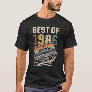 T-shirt Fabriqué en 1986 1986 40 Ans Cadeau Rétro Annivers